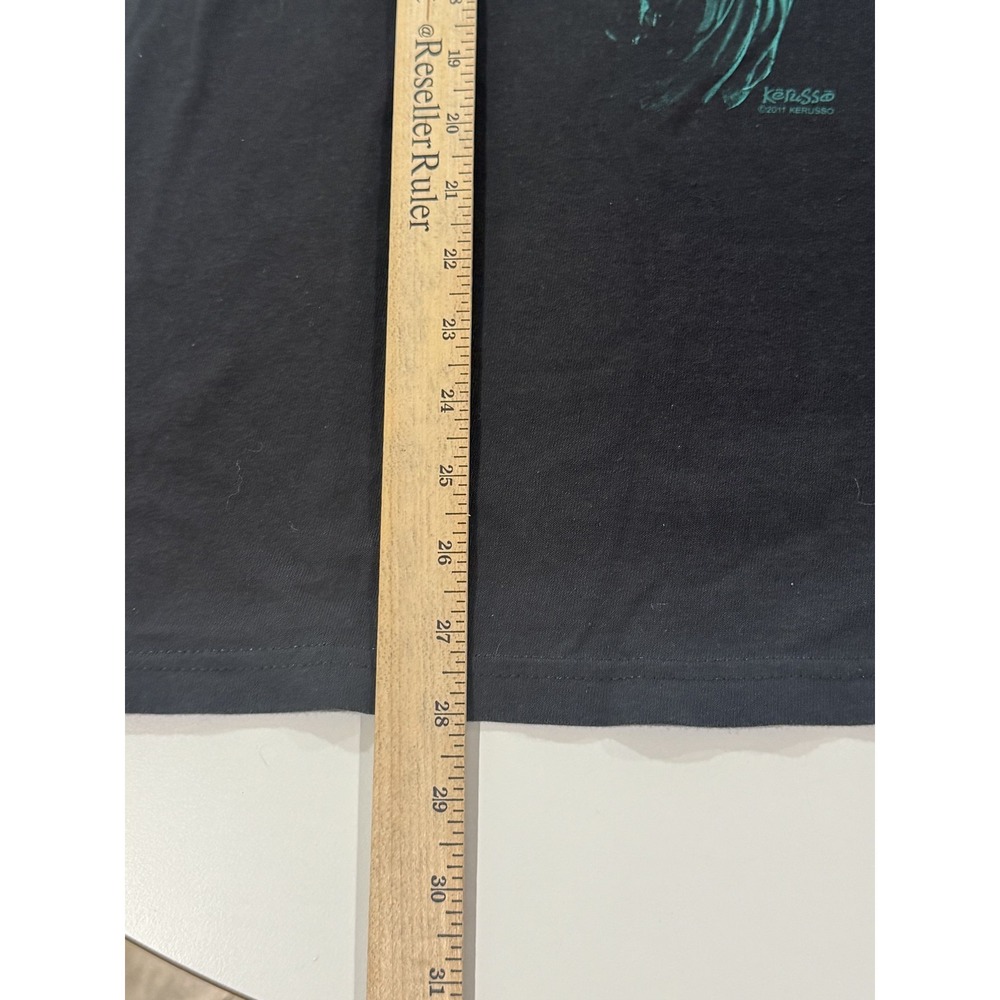 Jesus T Men's XL Be A Light Unto The World Matthew 5:16 Statue of Liberty Black - Picture 6 of 10